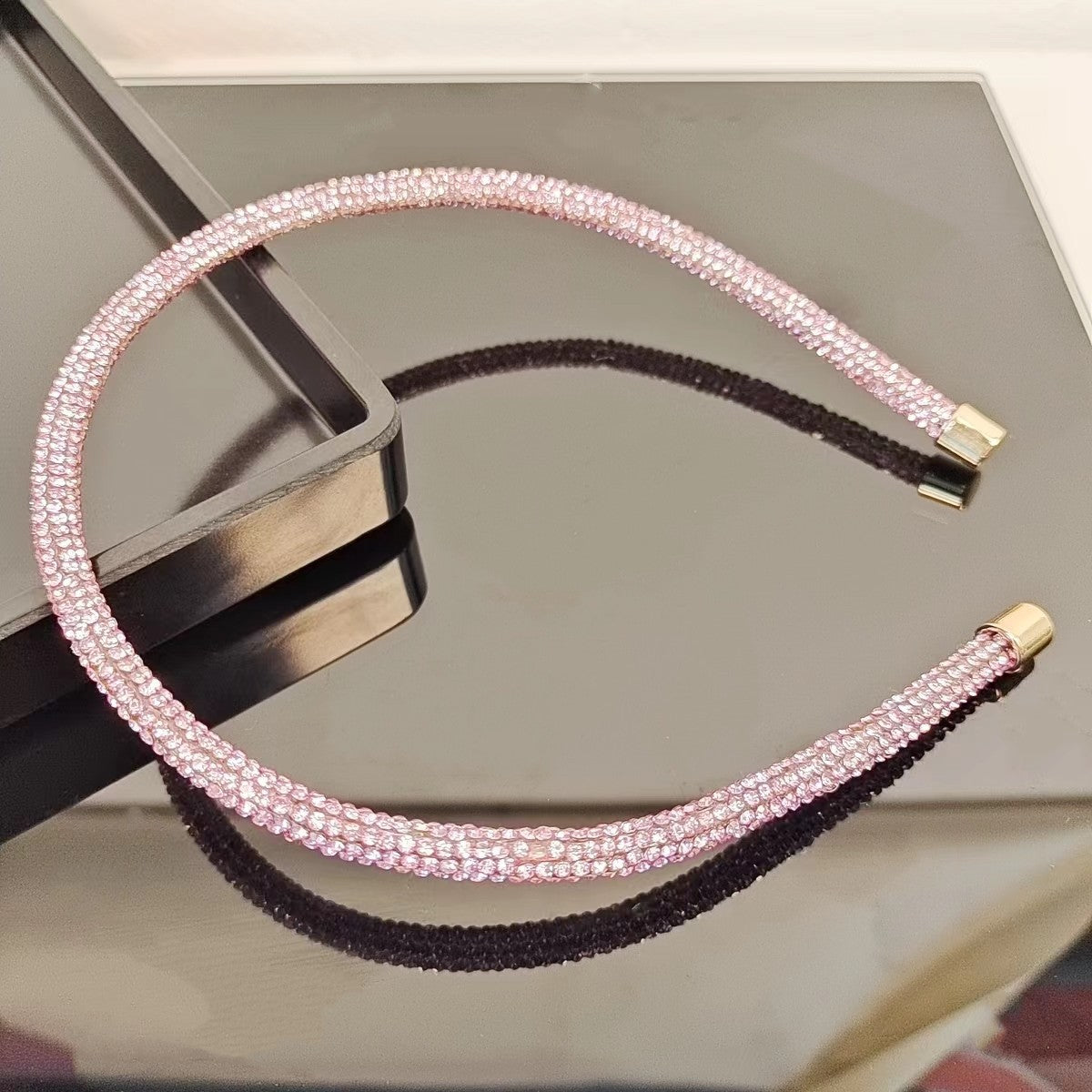 Wholesale Slim-edged Ultra-flash Rhinestone Headband