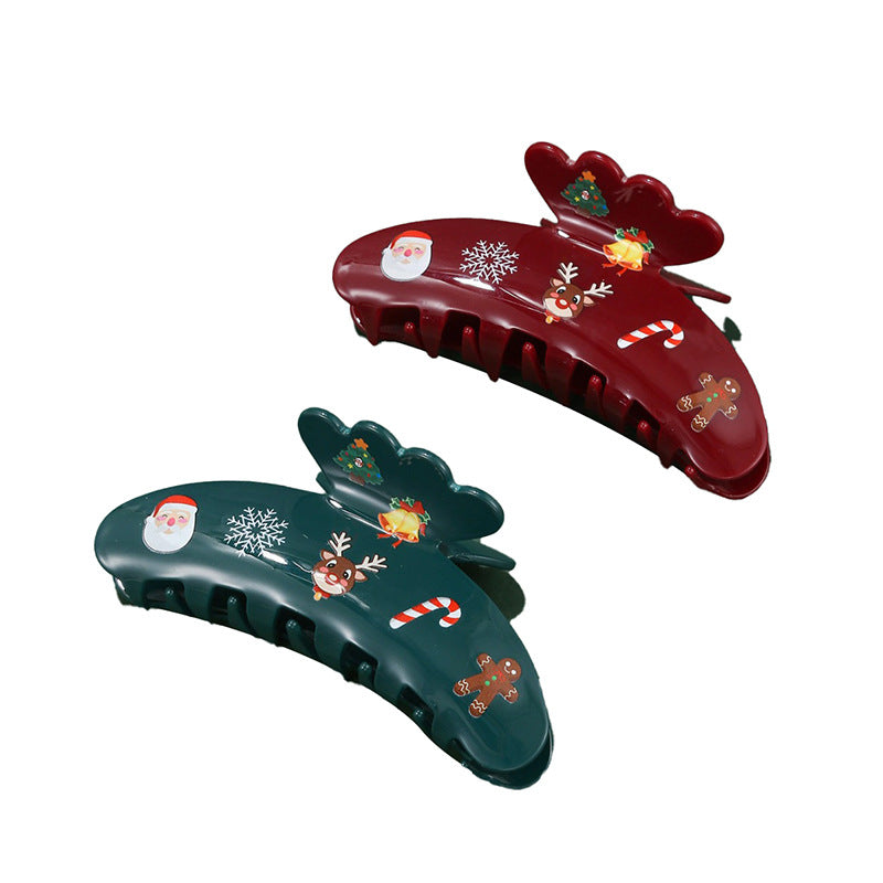 Wholesale Children's Christmas Series Printed Acrylic Hair Clips