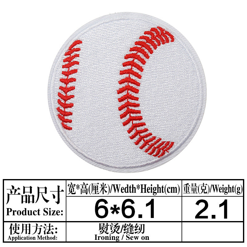 Wholesale Cartoon Baseball Football Embroidery DIY Patches