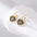 Wholesale Valentine's Day gift copper plated gold inlaid zircon love earrings heart-shaped earrings jewelry