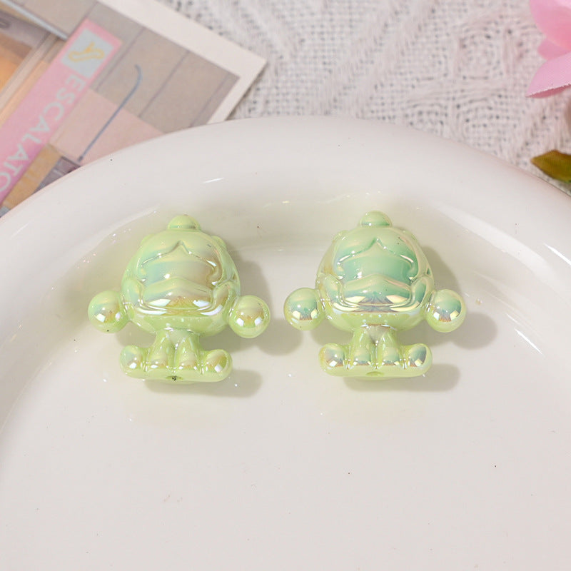 Wholesale 10pcs/pack Color-plated cute loose beads