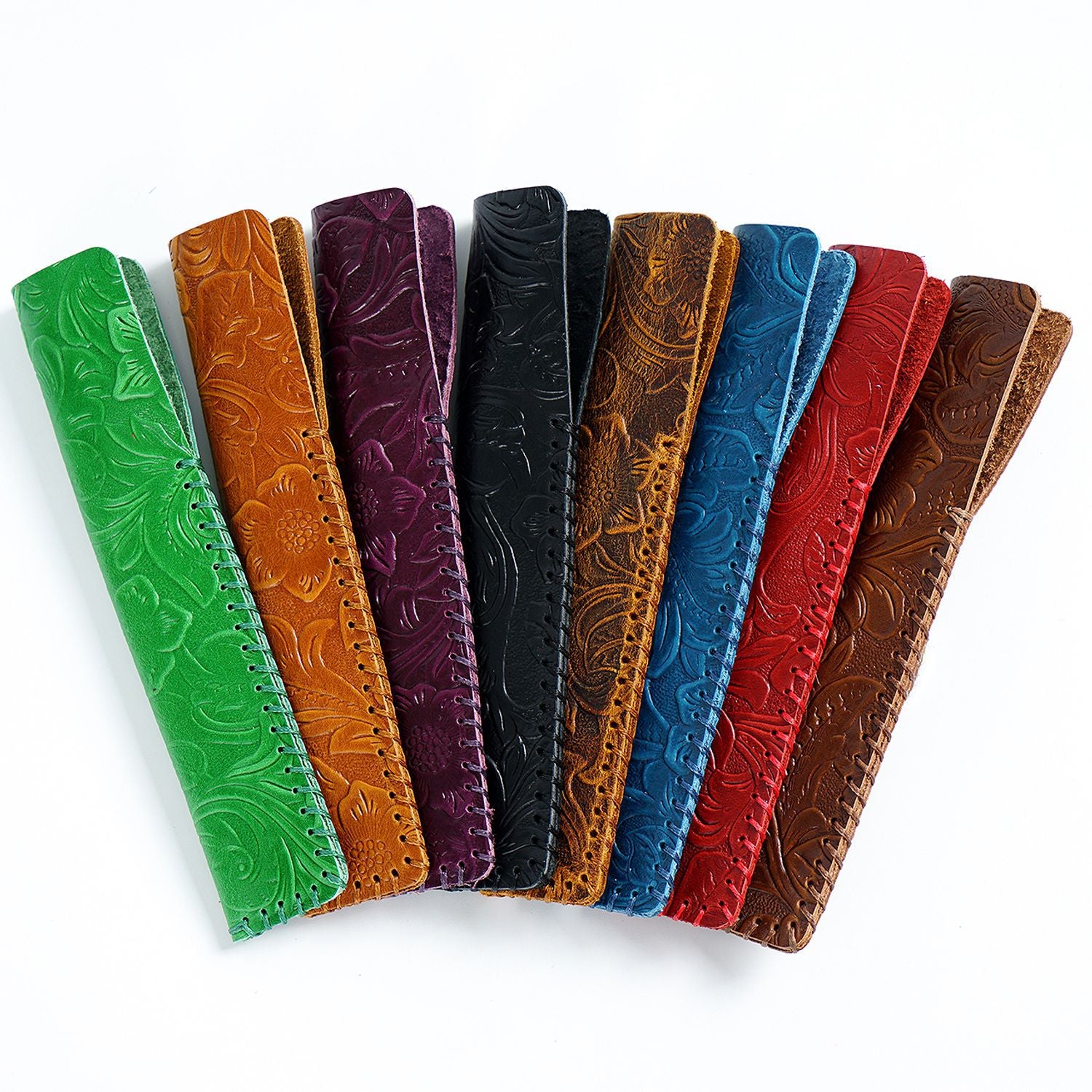 Wholesale Retro Pure Handmade Head Layer Cowhide Creative Pen Bag