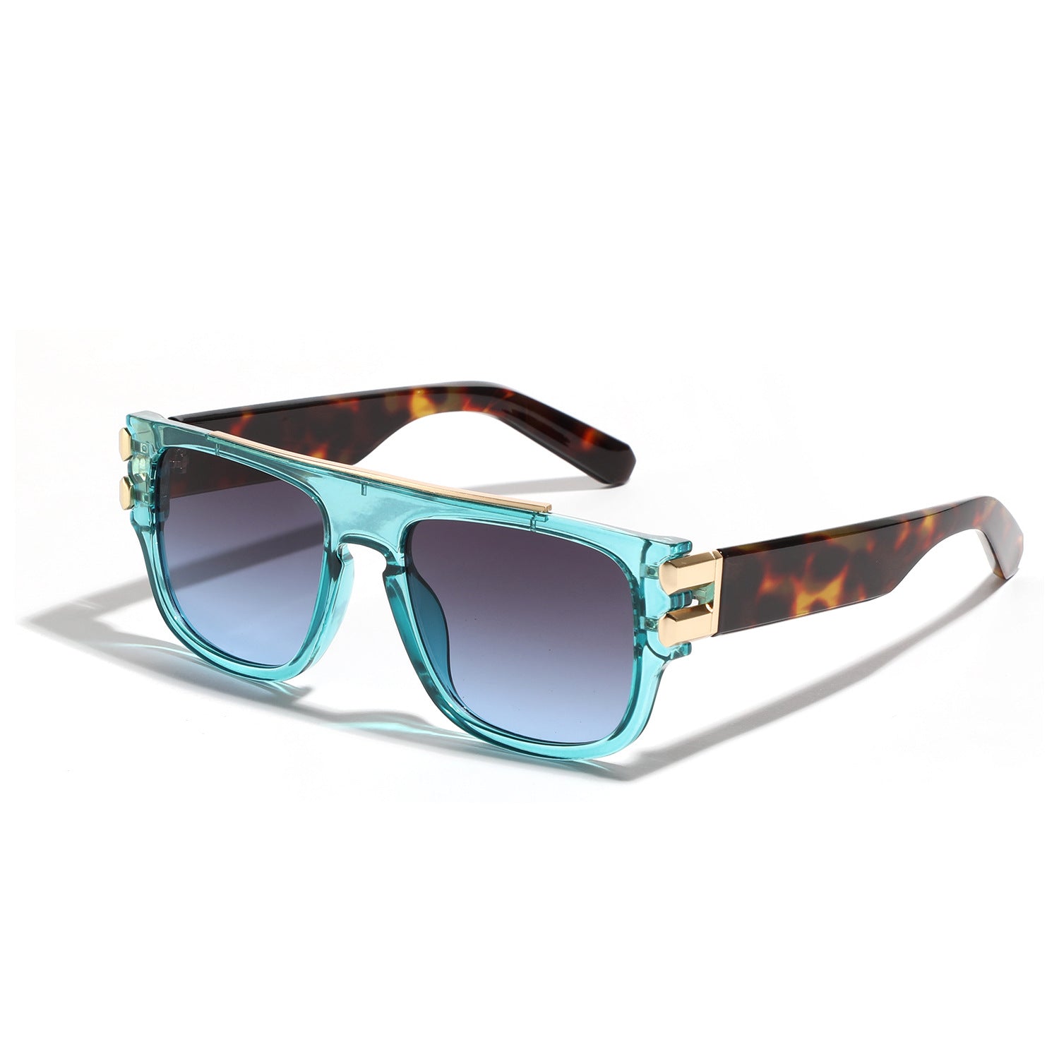 Wholesale Square Large Frame Transparent PC Sunglasses