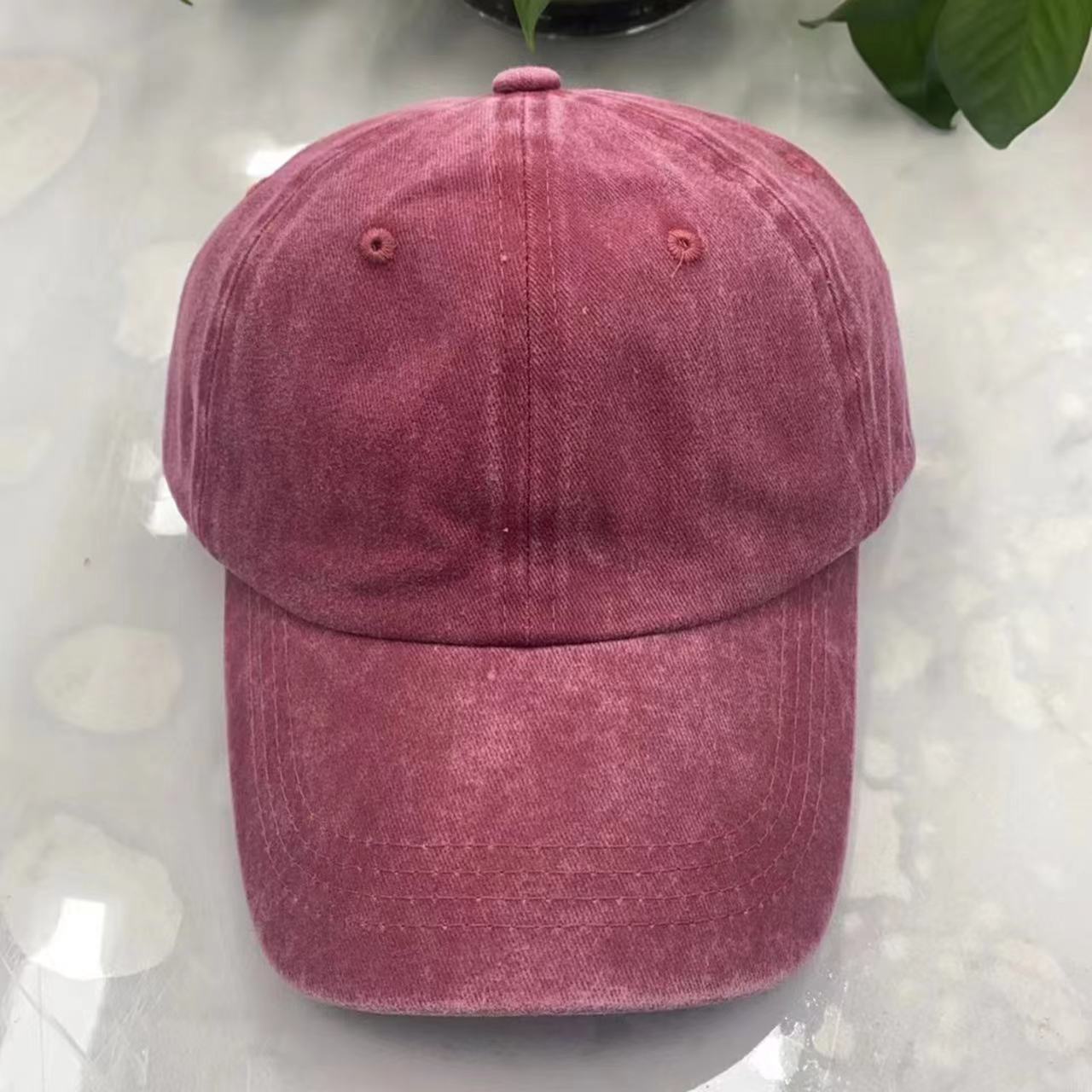 Wholesale spring and autumn hat summer outdoor solid color cap washed baseball cap old cowboy sun hat