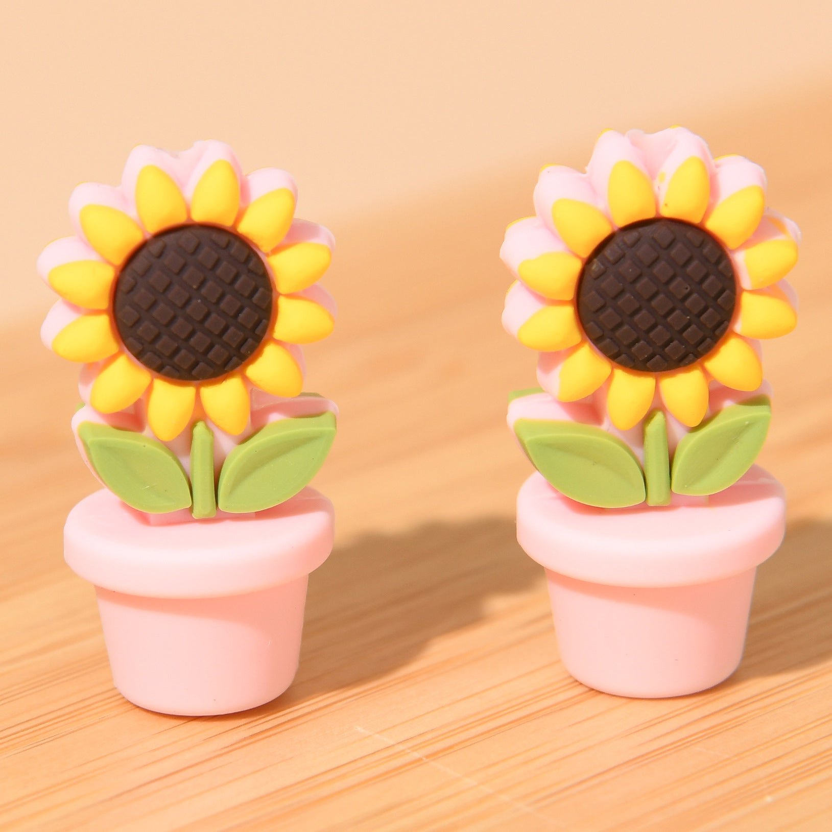 Wholesale 20PCS Sunflower DIY Silicone Beads