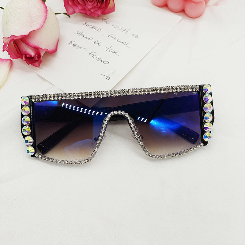 Nuevo al por mayor Gafas de sol de PC de un marco grande de una pieza