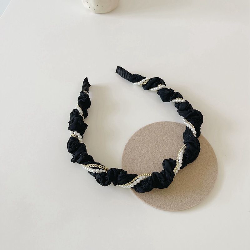 Wholesale Retro Fried Dough Twists Pearl Hoop