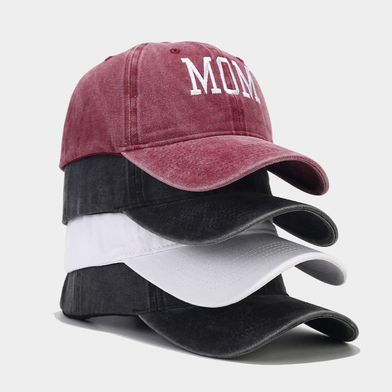 Wholesale Washed Cotton DAD MOM Vintage Embroidered Baseball Cap