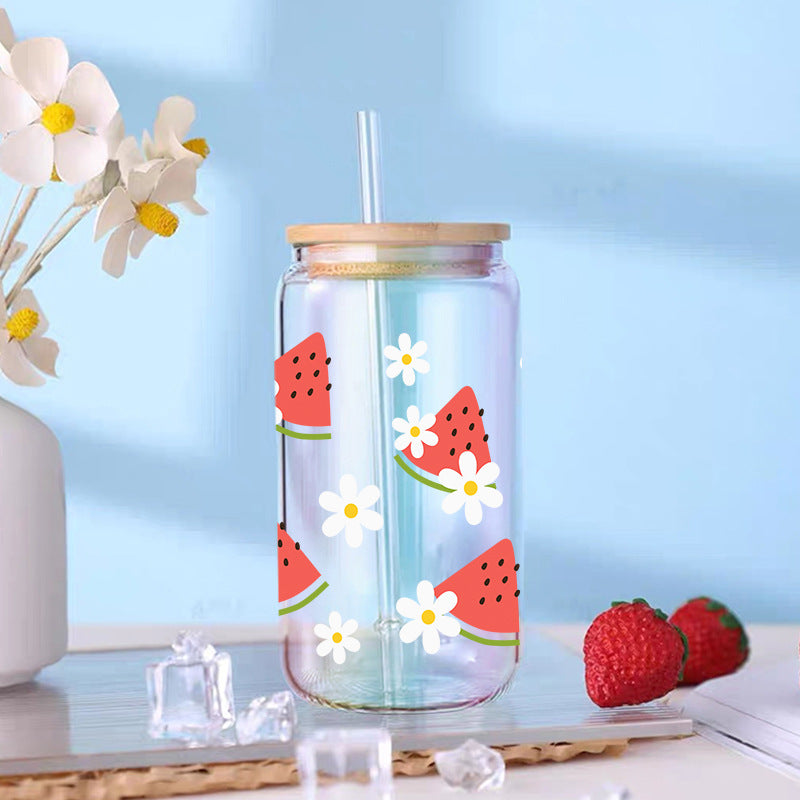 Wholesale Colorful Fruit Series 16oz Cup UV DTF Wraps