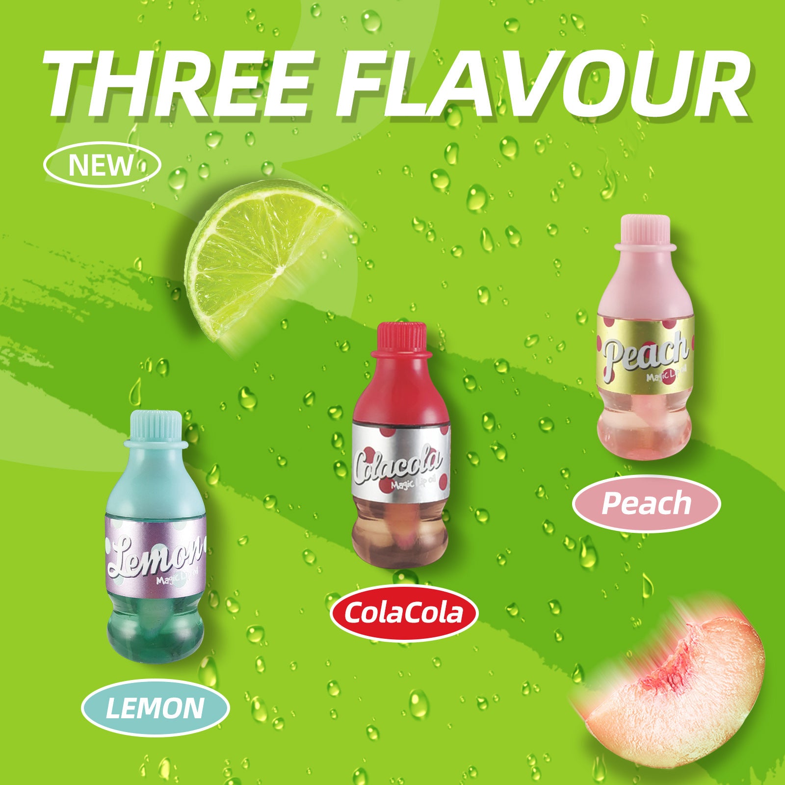 Wholesale Plastic Soda Bottle Color Changing Lip Oil Lip Balm