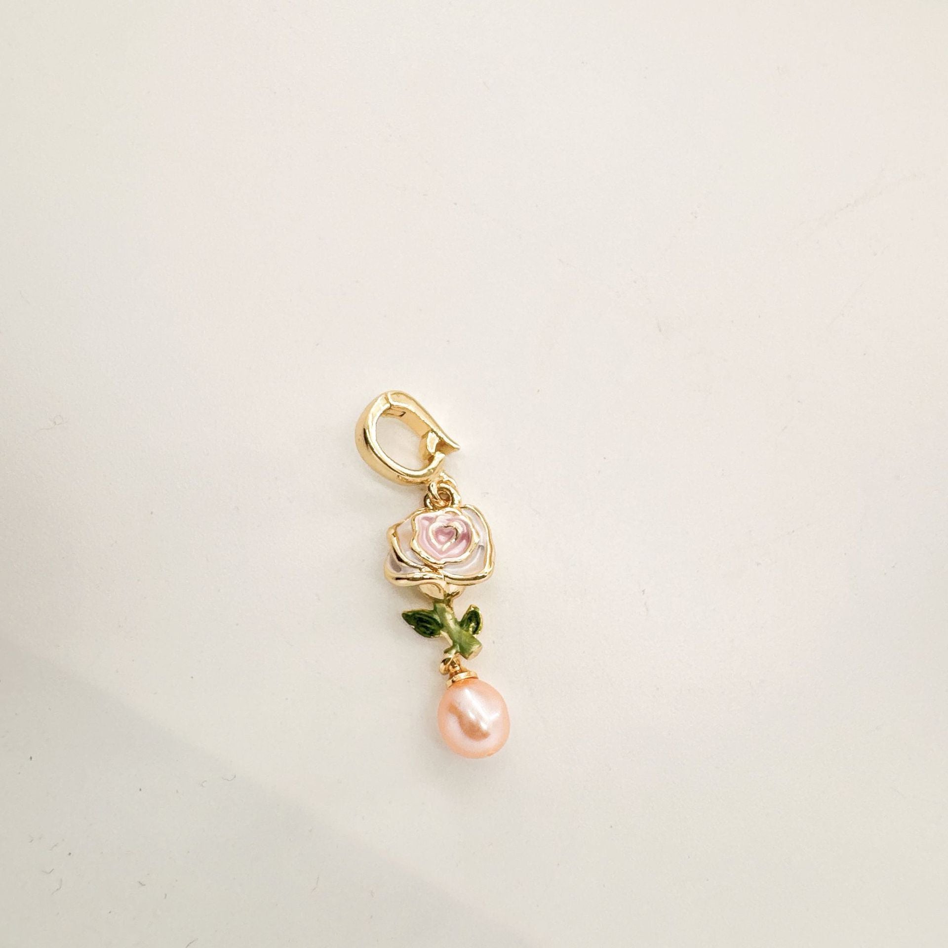 Wholesale 18K Copper Gold Plated Handmade Oil Painting Traditional Enamel Inlaid Natural Pearl Pendant
