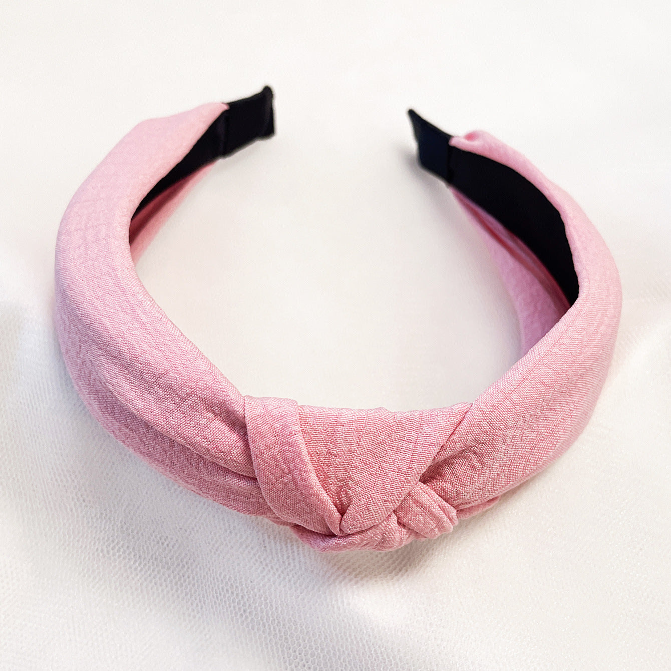 Wholesale Fabric flower cross knot wide edge sweet headband