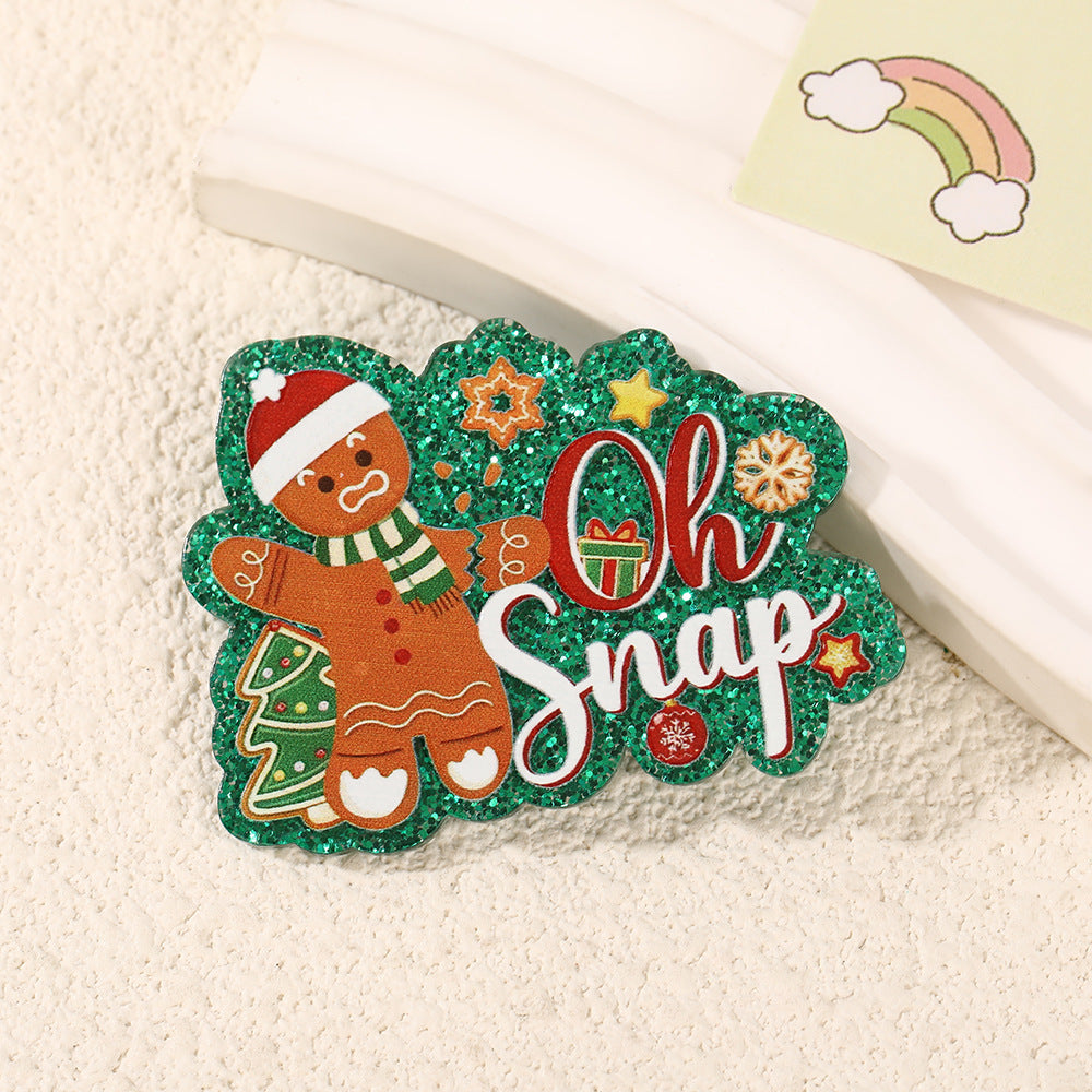 Wholesale 10pcs Colorful Christmas cartoon Acrylic Flatback