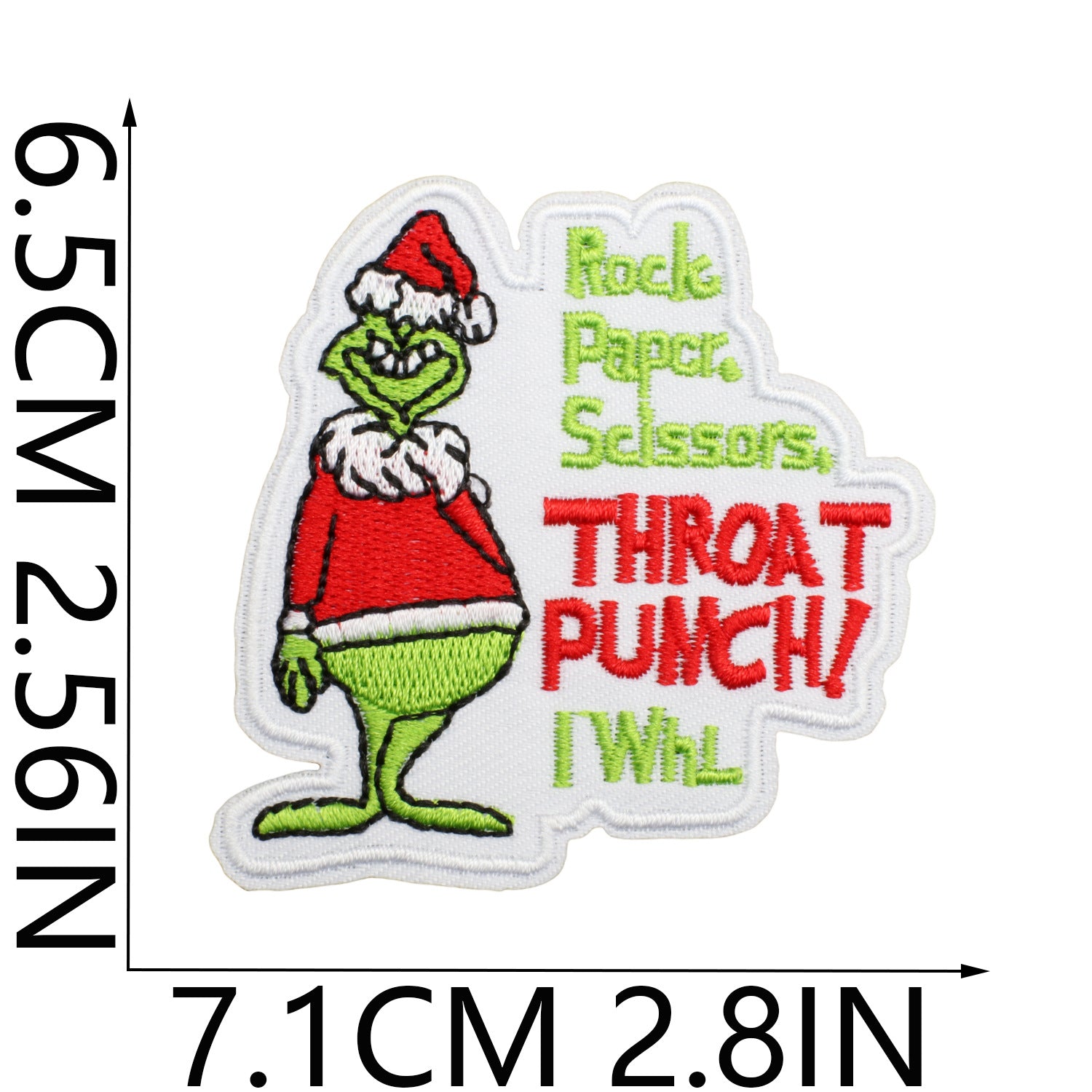 Wholesale Embroidered Christmas Patch Funny Holiday Design Polyester Thread Applique For Clothing Resale  OLY Exclusive