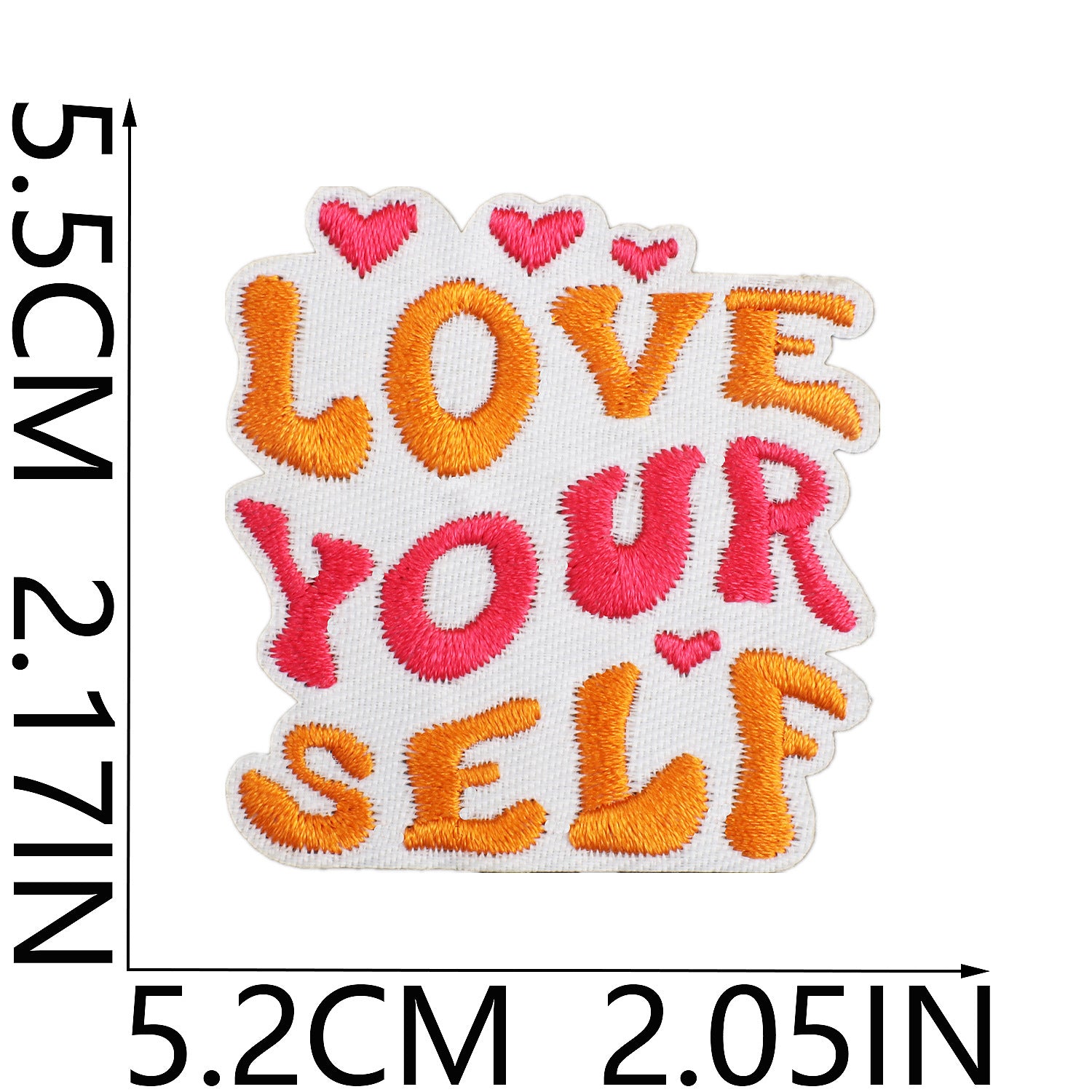 Wholesale Polyester Embroidered Patches 60Pcs Assorted Inspirational Quotes For Clothing Bags DIY Accessory