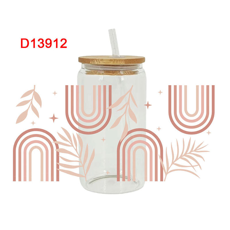 Wholesale UV Transfer Paste Glass Crystal Label Crystal Paste 16OZ UV DTF WRAPS 23cmX11cm