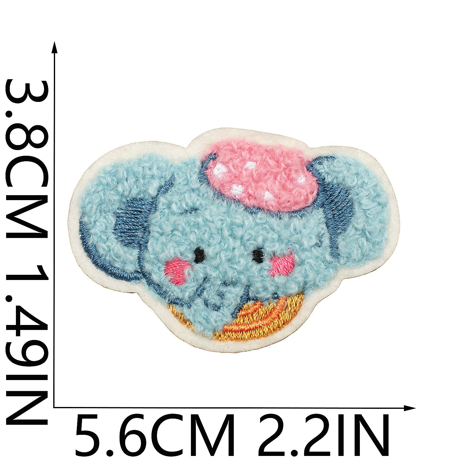 Wholesale Cute animal towel embroidery clothing decoration patch