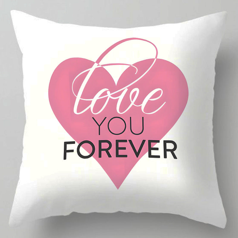 Wholesale Mother's Day Festive Bedside Cushion Linen Throw Pillow Cover
