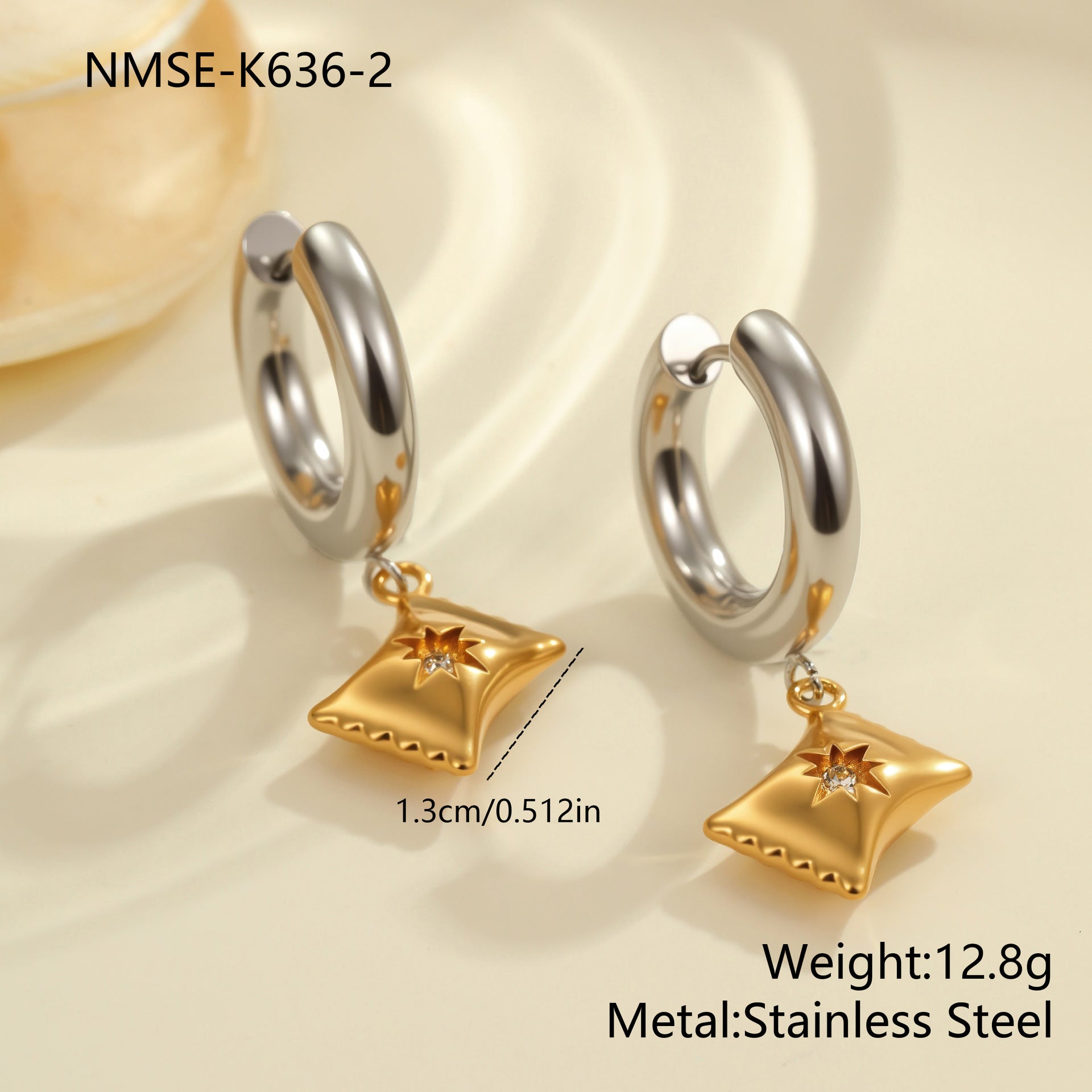 Wholesale Christmas tree heart Stainless Steel Earrings