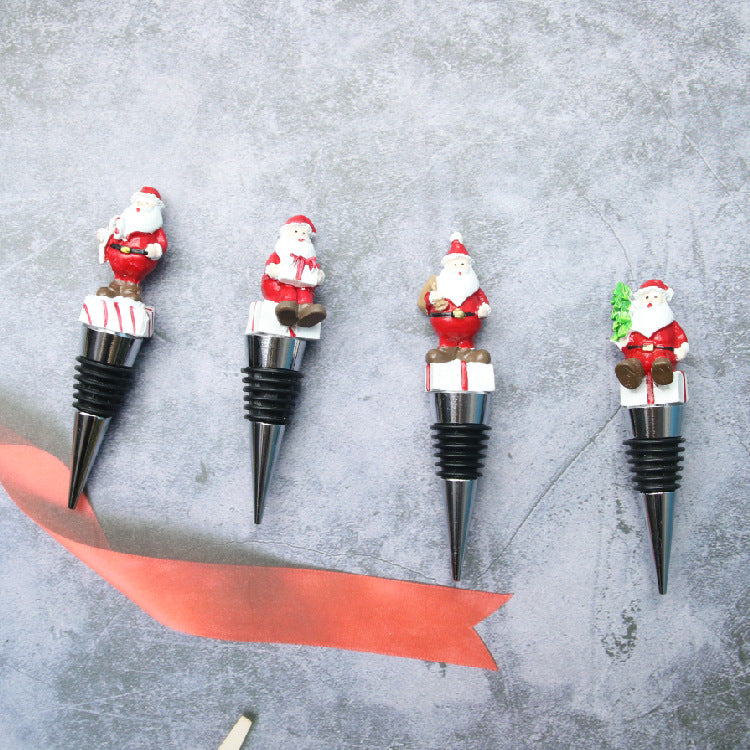 Wholesale Christmas Silicone Wine Bottle Stopper