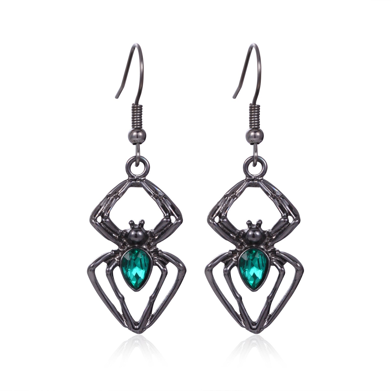 Wholesale  Skull Pumpkin Earrings Silver Tone Zinc Alloy Rhinestone Jewelry Party Wear For Women