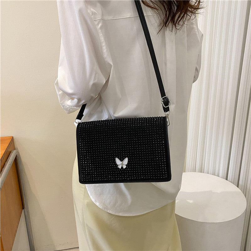 Wholesale PU Rhinestone Butterfly Bag