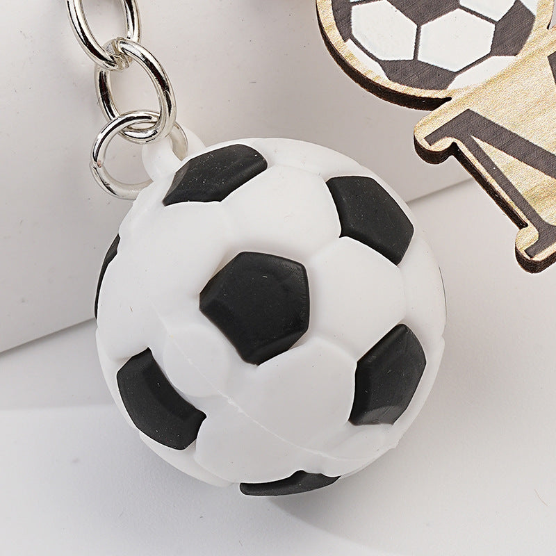 Wholesale Creative Cartoon Football Keychain