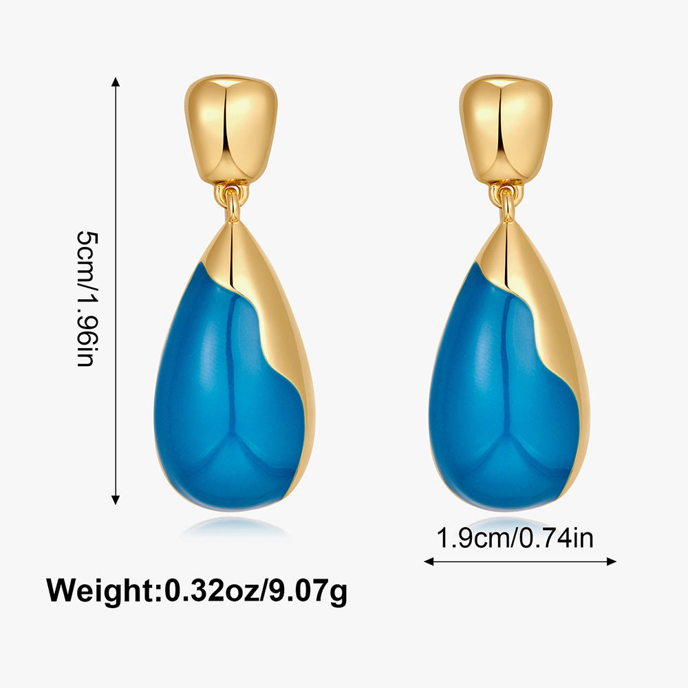 Wholesale Hollow out sunflower Turquoise Earrings