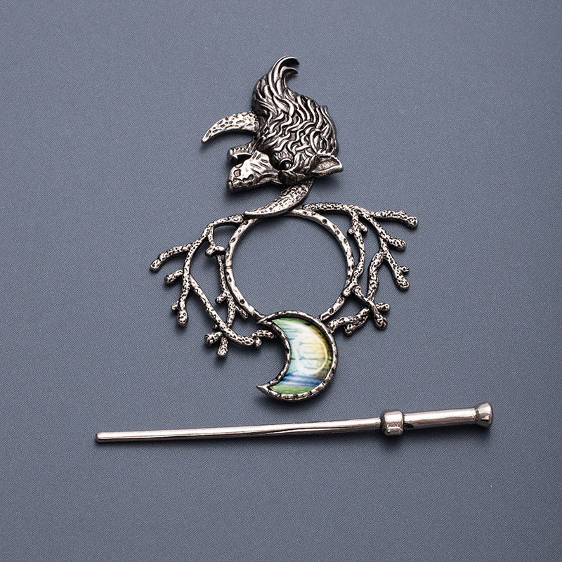 Wholesale Retro Hairpin Nordic Gothic Headdress Bohemian Norwegian Hair Accessories Set