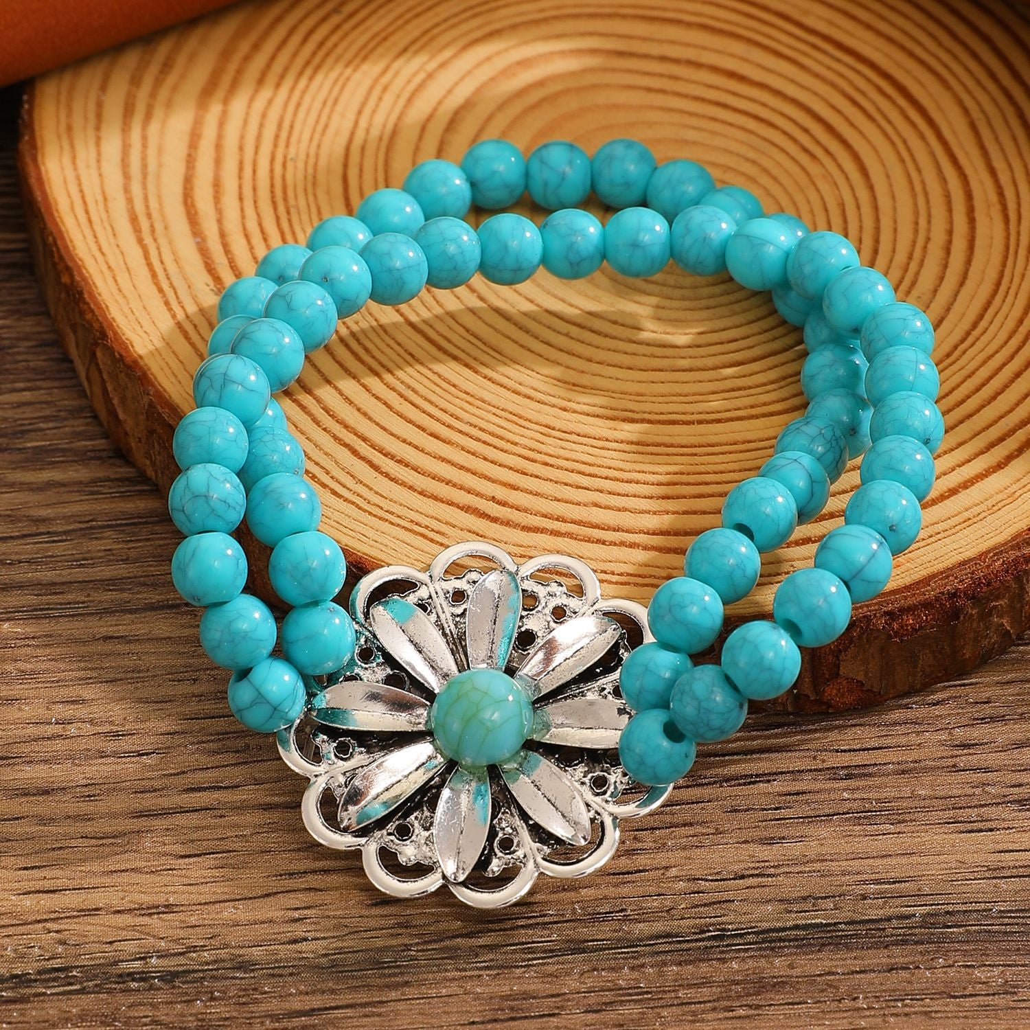 Wholesale Bohemian style turquoise bracelet Layered Bracelet Set