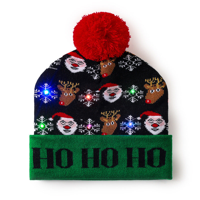 Wholesale Christmas hat  colorful woolen hat