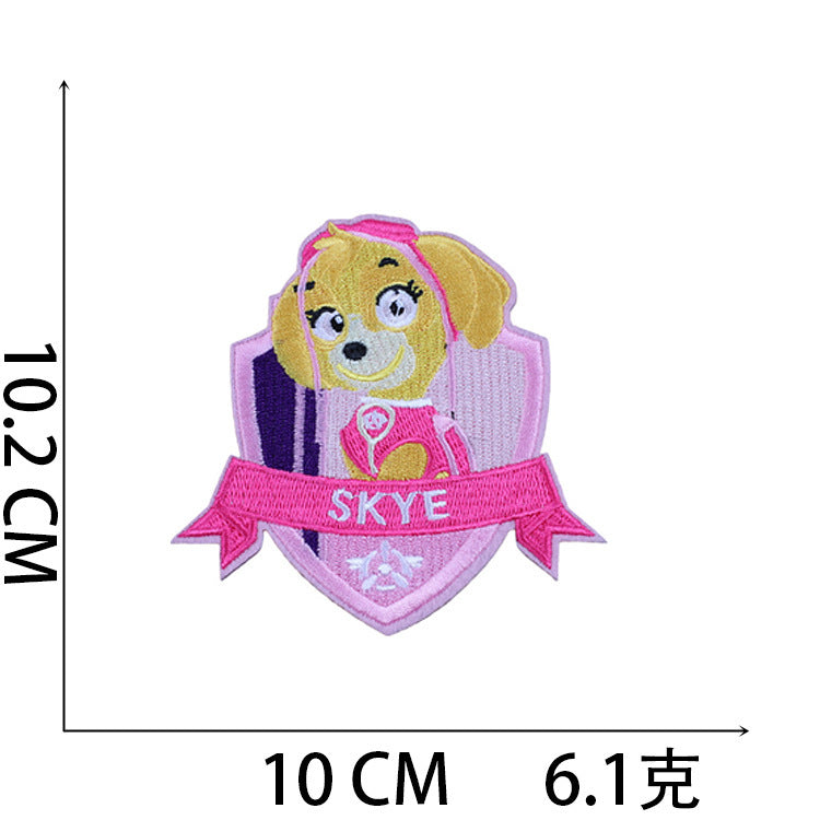 Wholesale Stylish Cartoon Dog Embroidered Patches For Clothing Bags And Laptop DIY OLY Exclusive