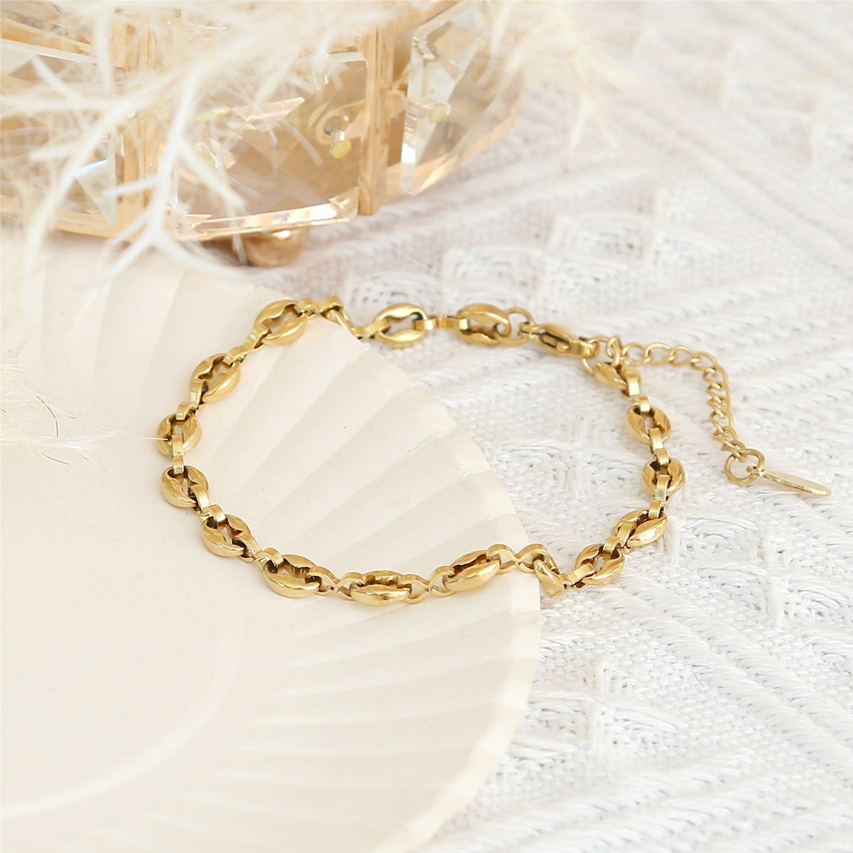 Wholesale Stainless steel geometric element men' s bracelet