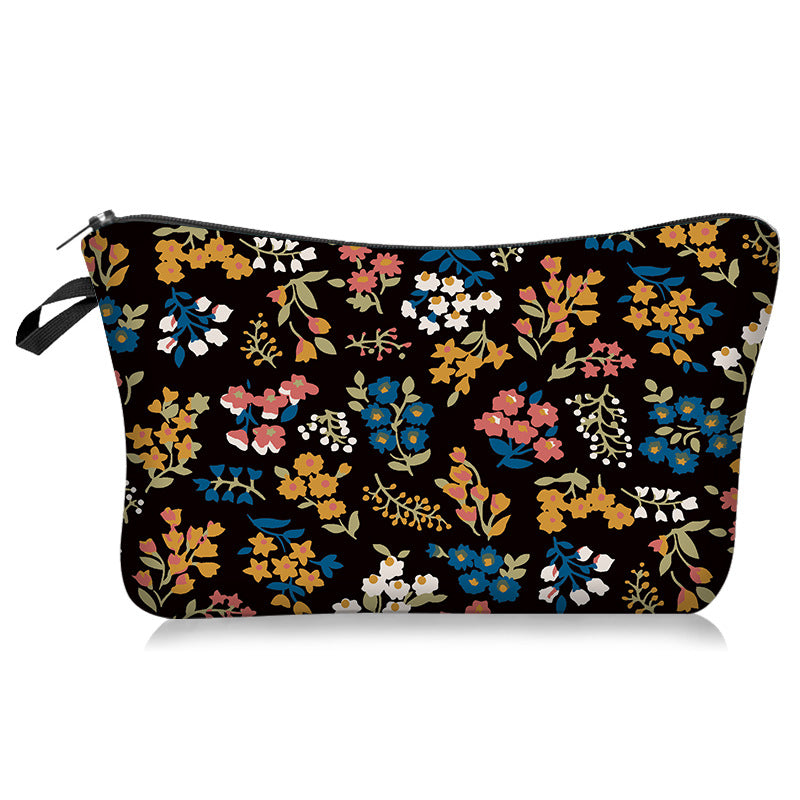 Wholesale Pastoral Style Small Floral Series Cosmetic Bag Portable Travel Bag Toiletry Bag