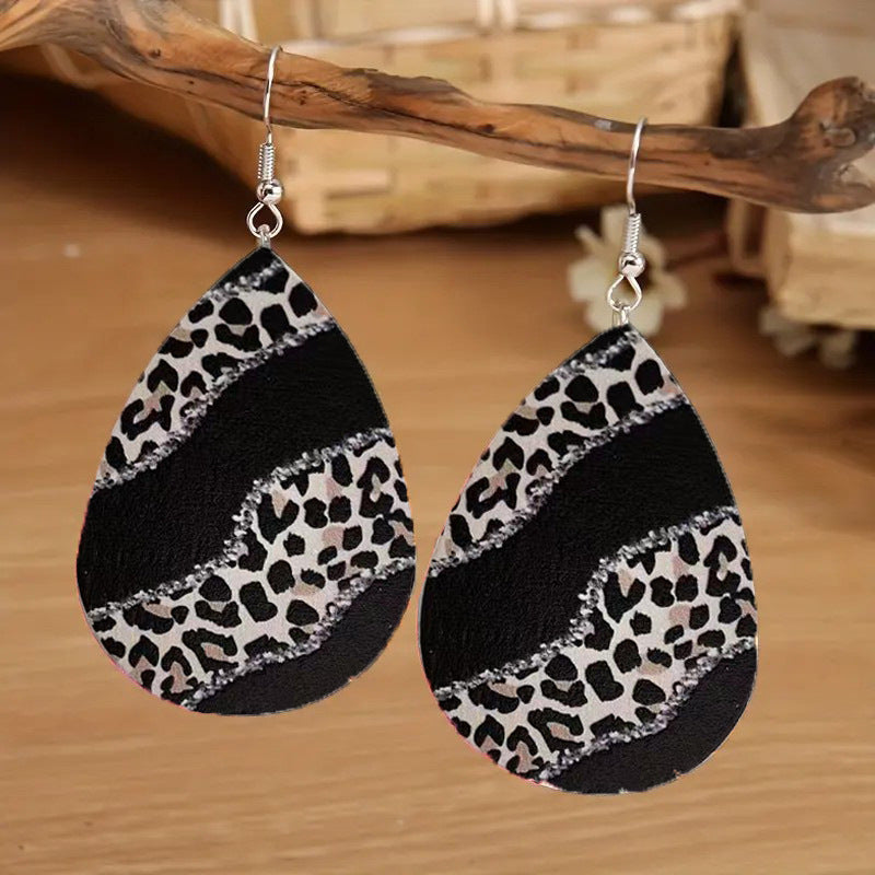 Wholesale Vintage Tree of Life Leather Earrings