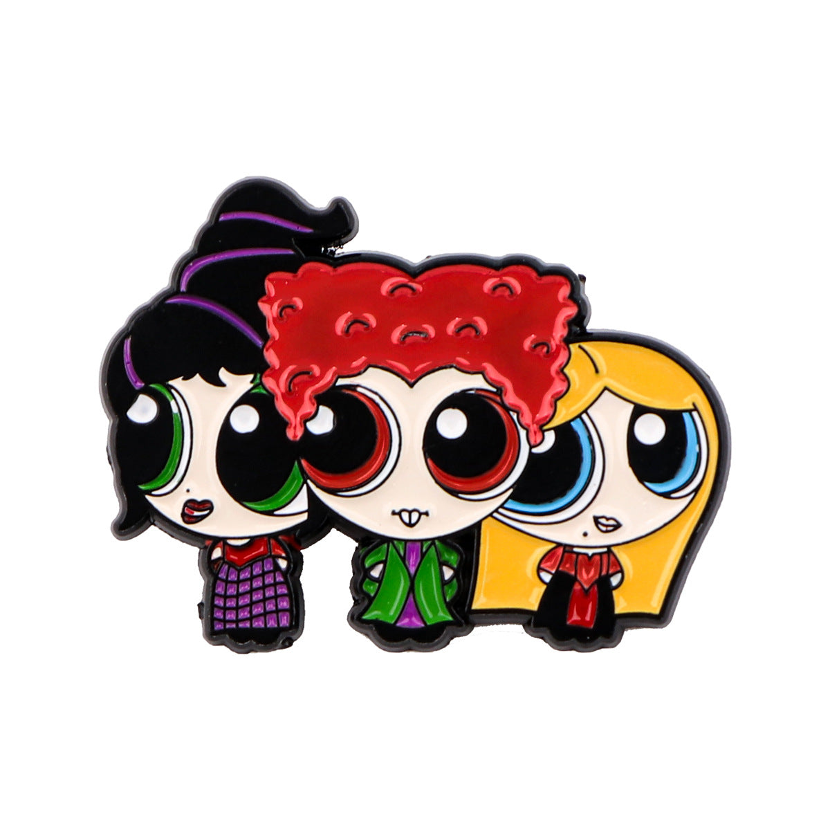 Wholesale Cute cartoon girl  brooch cartoon metal badge