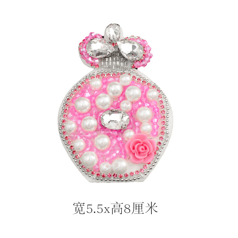 Wholesale DIY Handmade Beaded Cloth Stickers  Flowers Hat Clothes Decoration