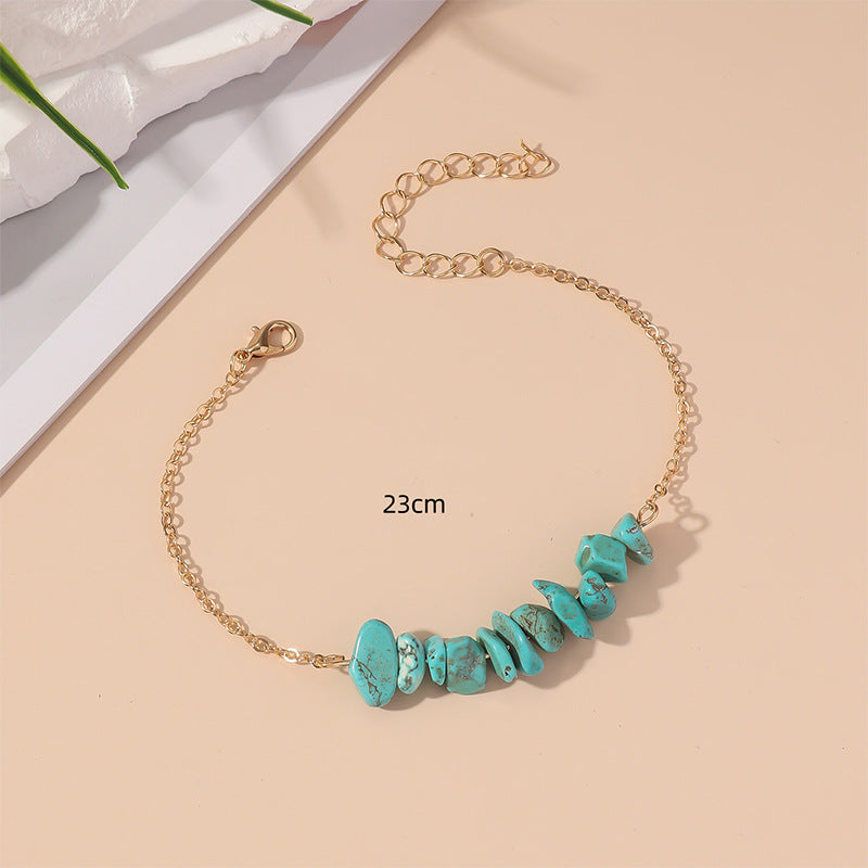 Wholesale Bohemian Colorful Retro Irregular Crystal Bracelet