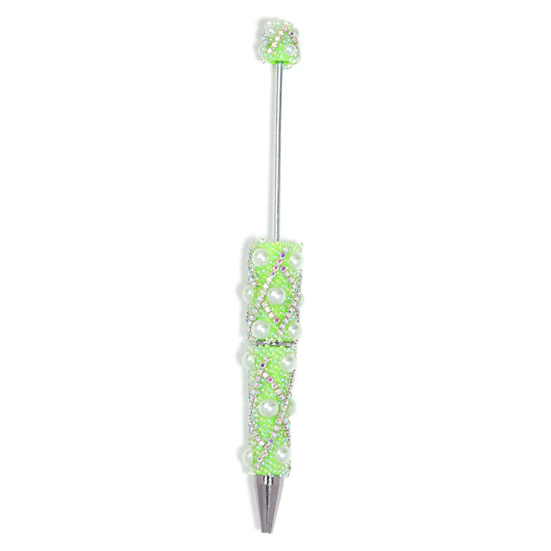 Wholesale 5pcs Heavy Industry Full Diamond Pearl Chain Beaded Pen DIY