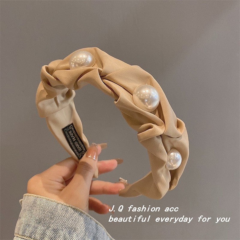 Wholesale Puffy Pleated Fabric Headband