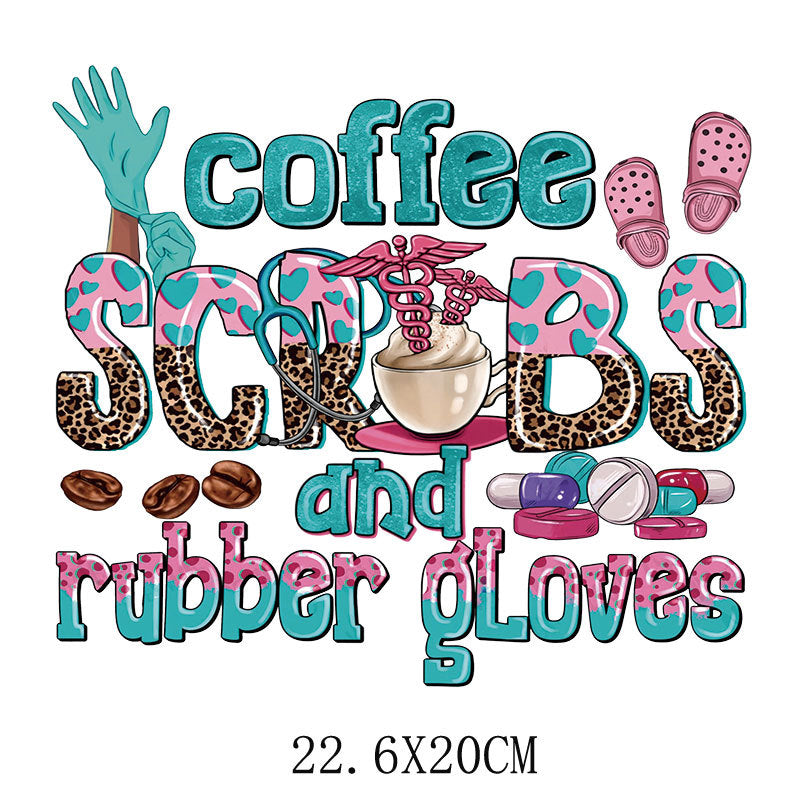 Wholesale Doctor and nurse heat transfer printing   UV DTF Ready to Press Transfers Wraps