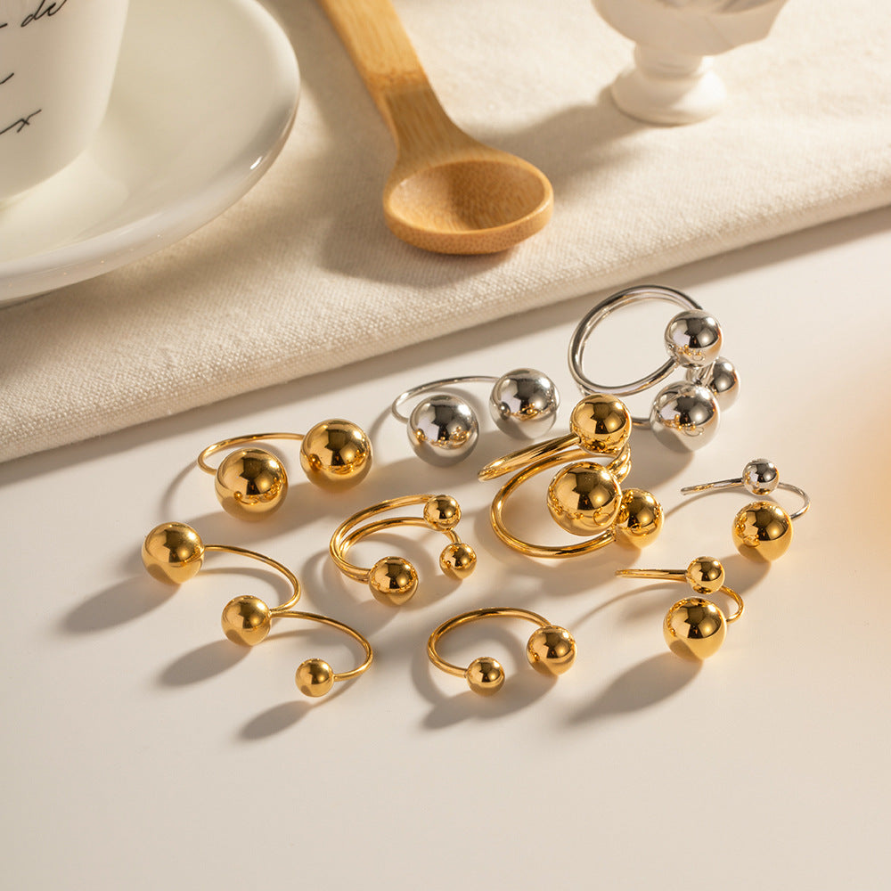 Anillos de pelota grandes y pequeños acero inoxidable al por mayor