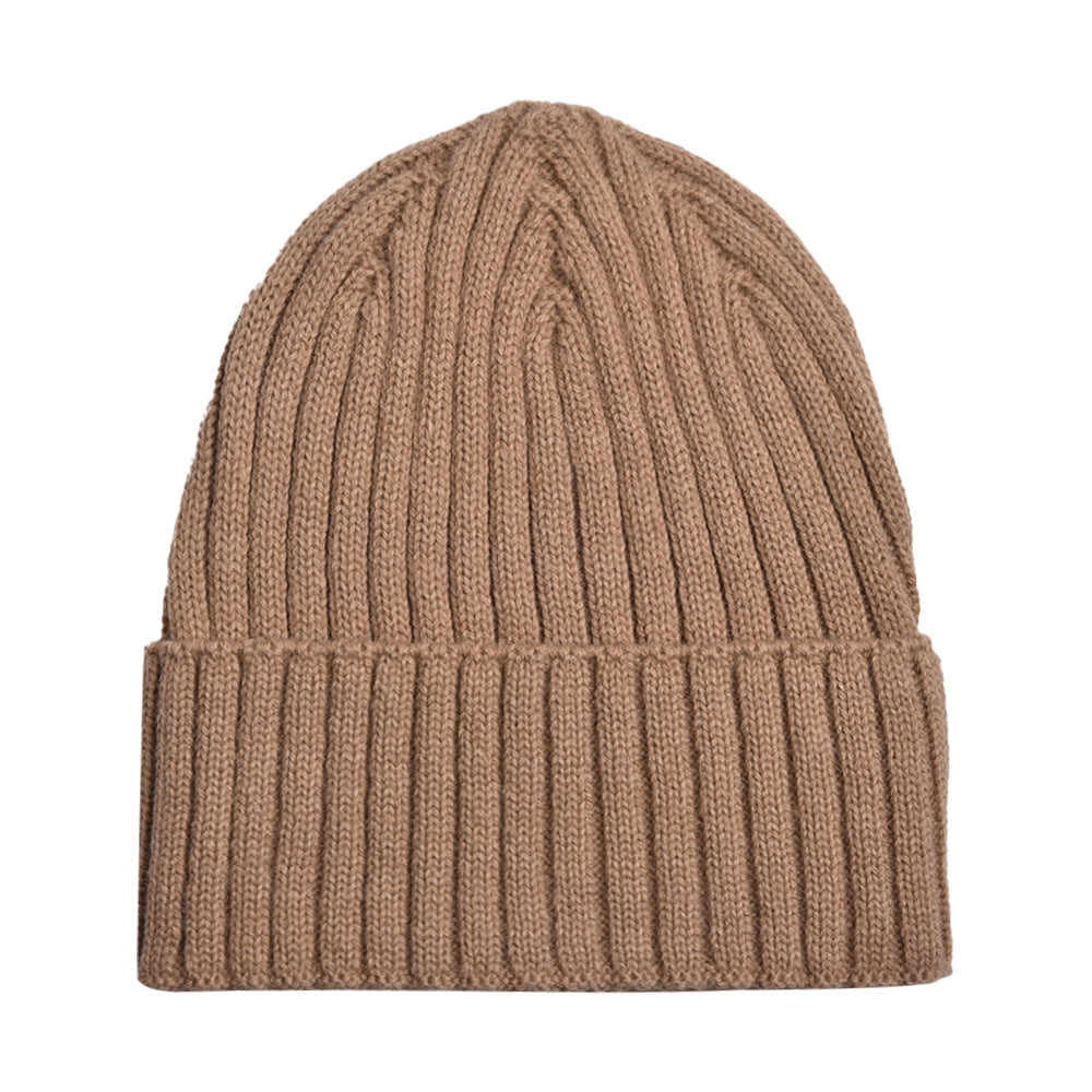 Wholesale Winter Hat Solid Color Knitted Hat Woolen Hat