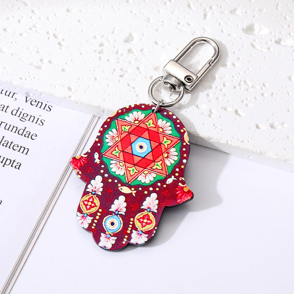 Al por mayor 5 piezas/paquete de llavero de la placa del diablo de estilo tribal