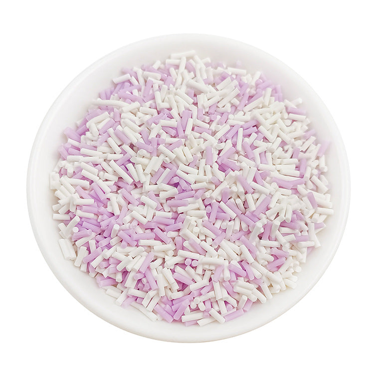 Wholesale Simulation soft clay long strip sugar granules 50 grams chocolate handmade materials