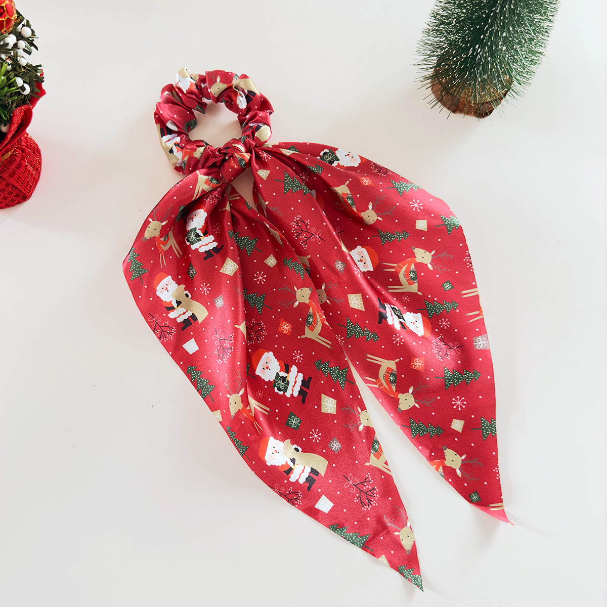 Wholesale Christmas hair accessories decorative ribbon