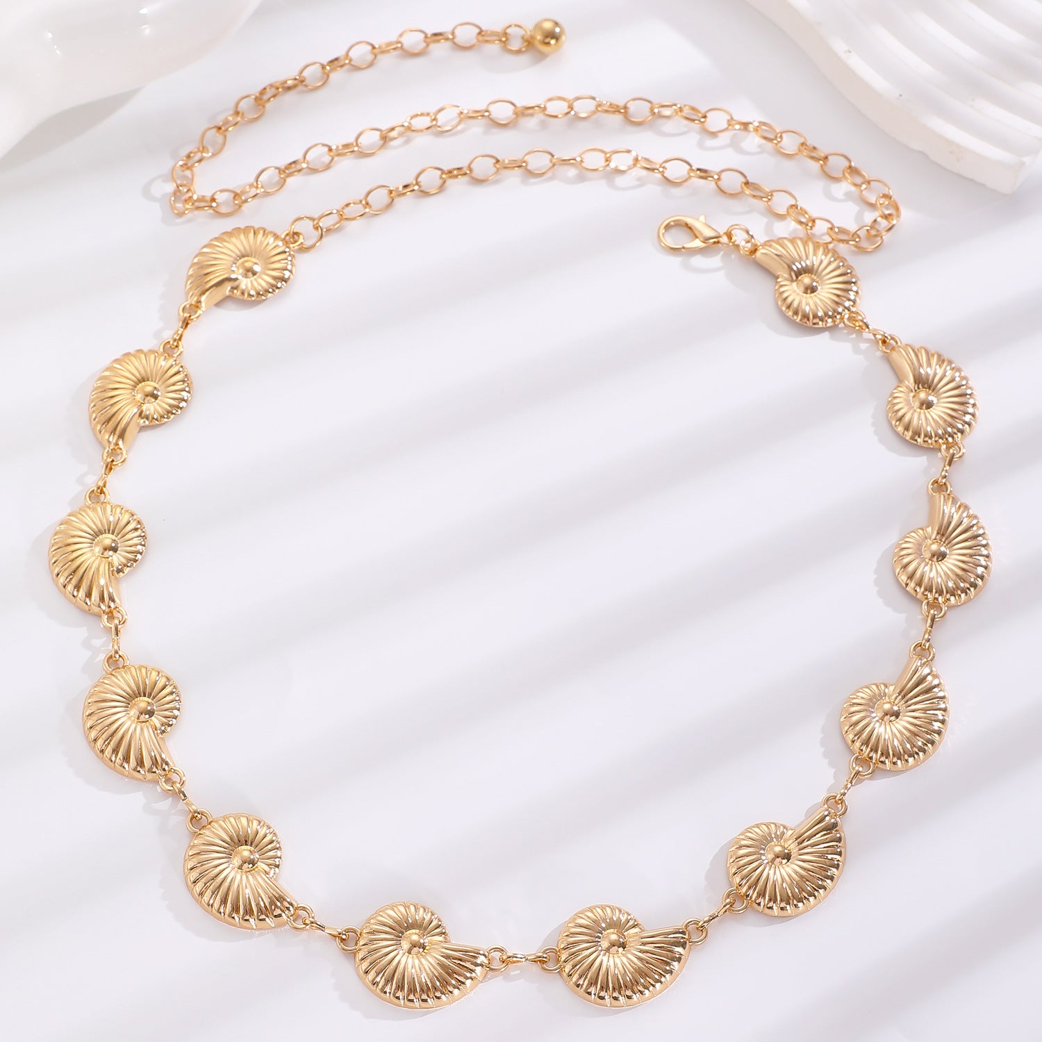 Wholesale Bohemian Ocean Style Metal Waist Chain For Women Starfish Heart Butterfly Charm Ancient Silver Finish Chic Dress Accessory