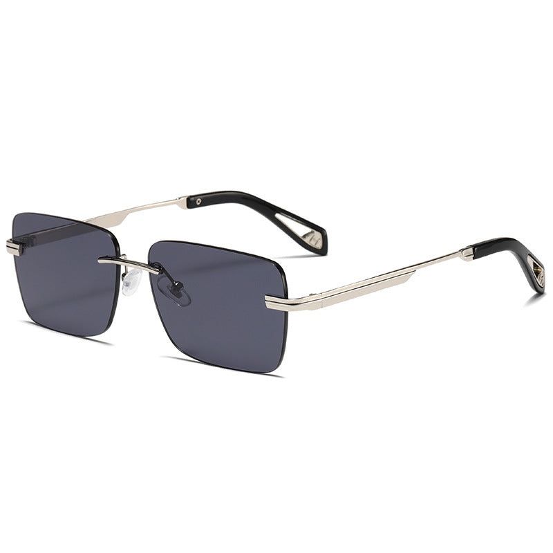 Wholesale Retro Frameless Square PC Sunglasses