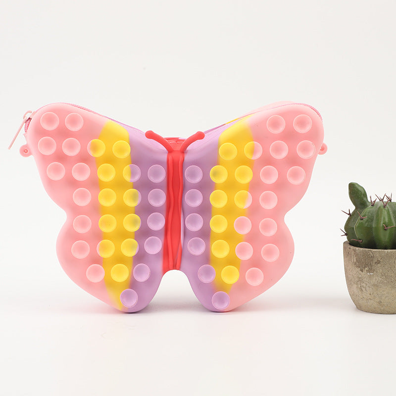 Wholesale Silicone Butterfly Satchel Pressure Reducing Toys