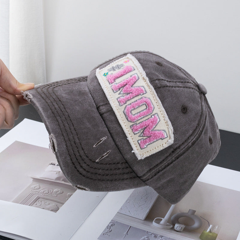 Wholesale Towel Embroidered Fabric Label Washed Baseball Cap